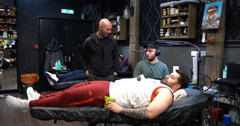 Andy supervising a session at Vivid Ink